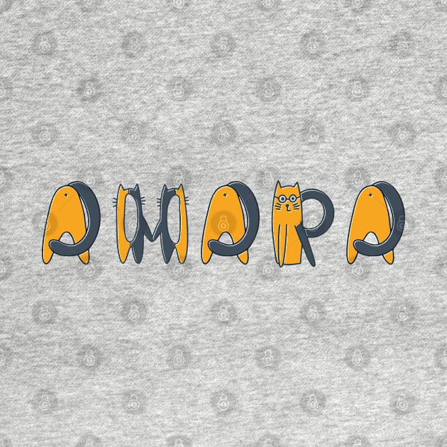 Amara | Girl Name | Cat Lover | Cat Illustration by LisaLiza